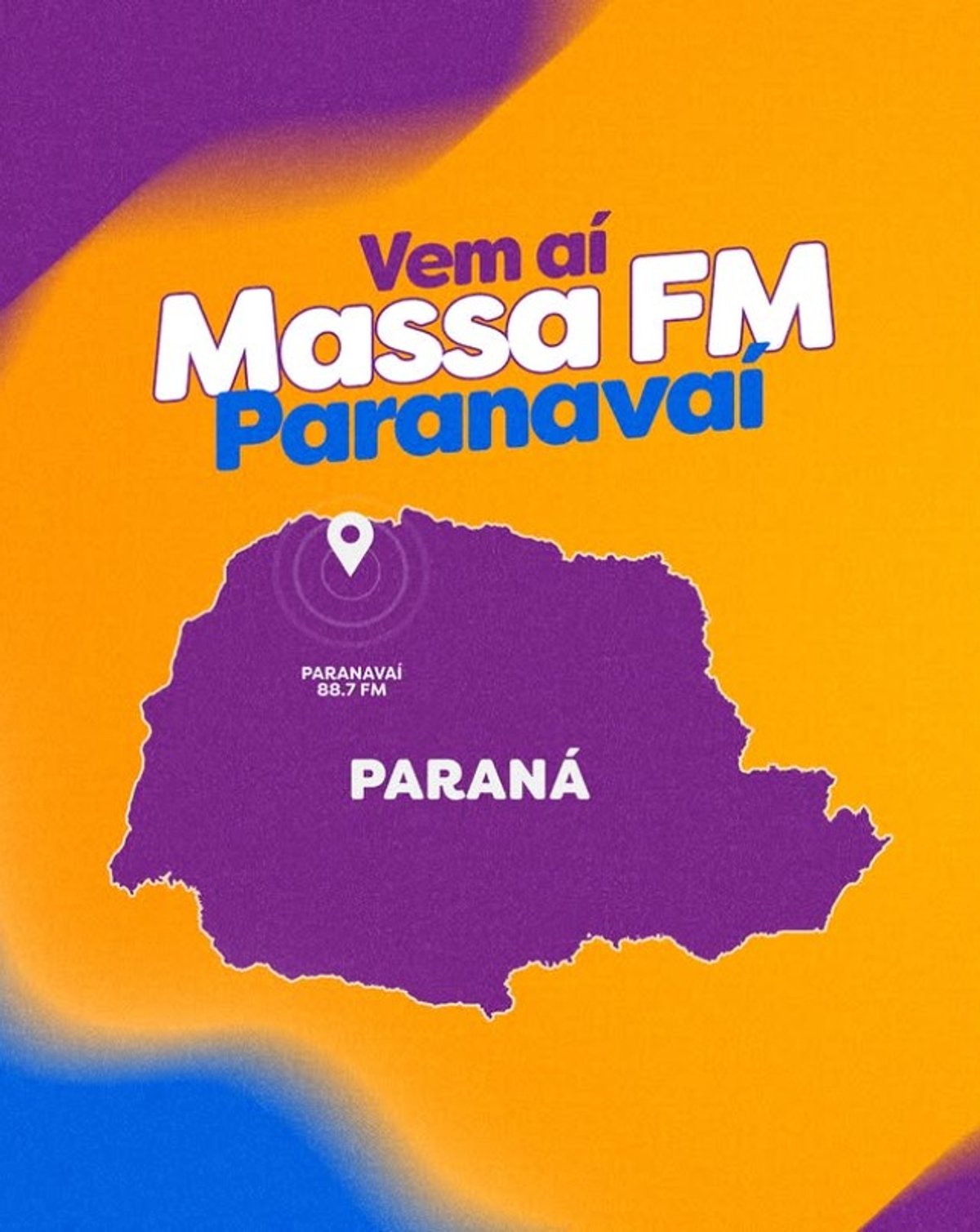 Rede Massa FM inicia expectativa em Paranavaí (PR); estreia será nesta quinta-feira (27) em 88.7 FM