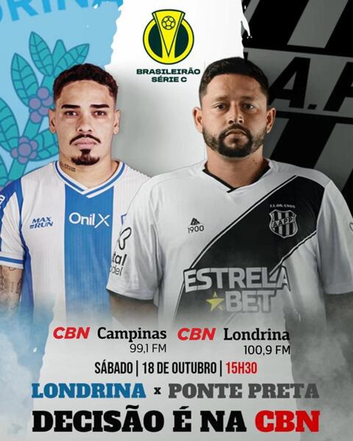CBN Campinas e CBN Londrina se unem para transmissão da final da Série C entre Ponte Preta e Londrina