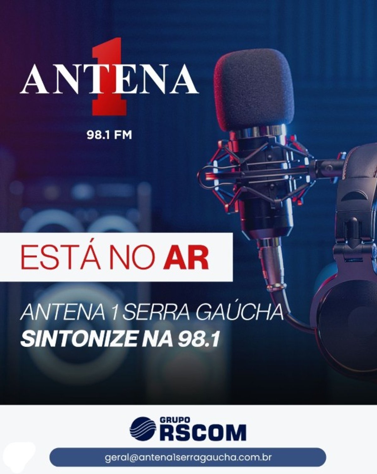 Antena 1 estreia em Bento Gonçalves e confirma chegada a Curitiba para o dia 15