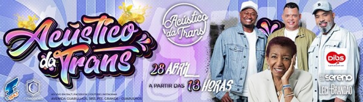 Grupo Vou pro Sereno e Leci Brandão são atrações do Acústico da Trans, da Transcontinental FM