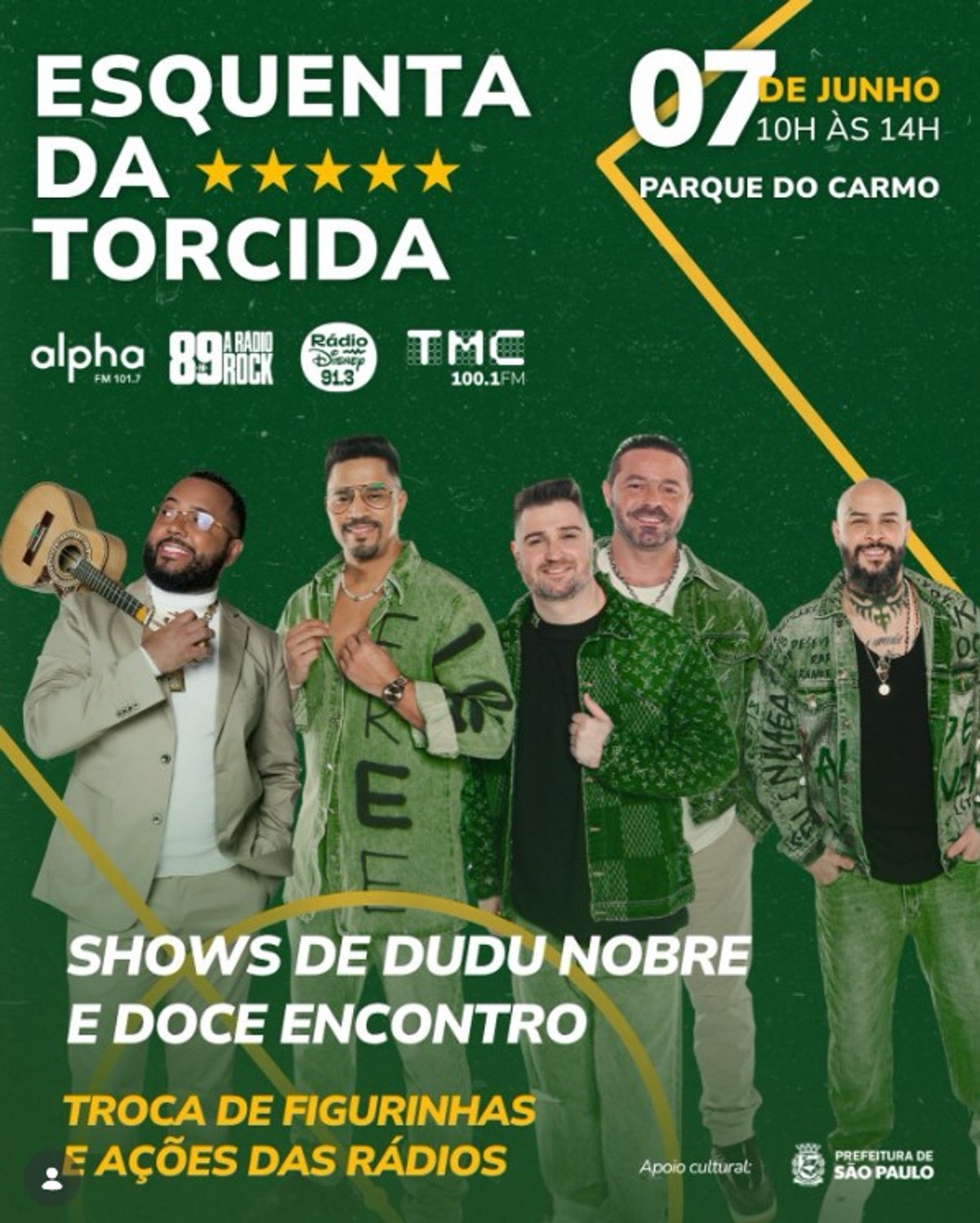 TMC promove “Esquenta da Torcida” em São Paulo em parceria com a Alpha FM, Rádio Disney e 89 FM A Rádio Rock
