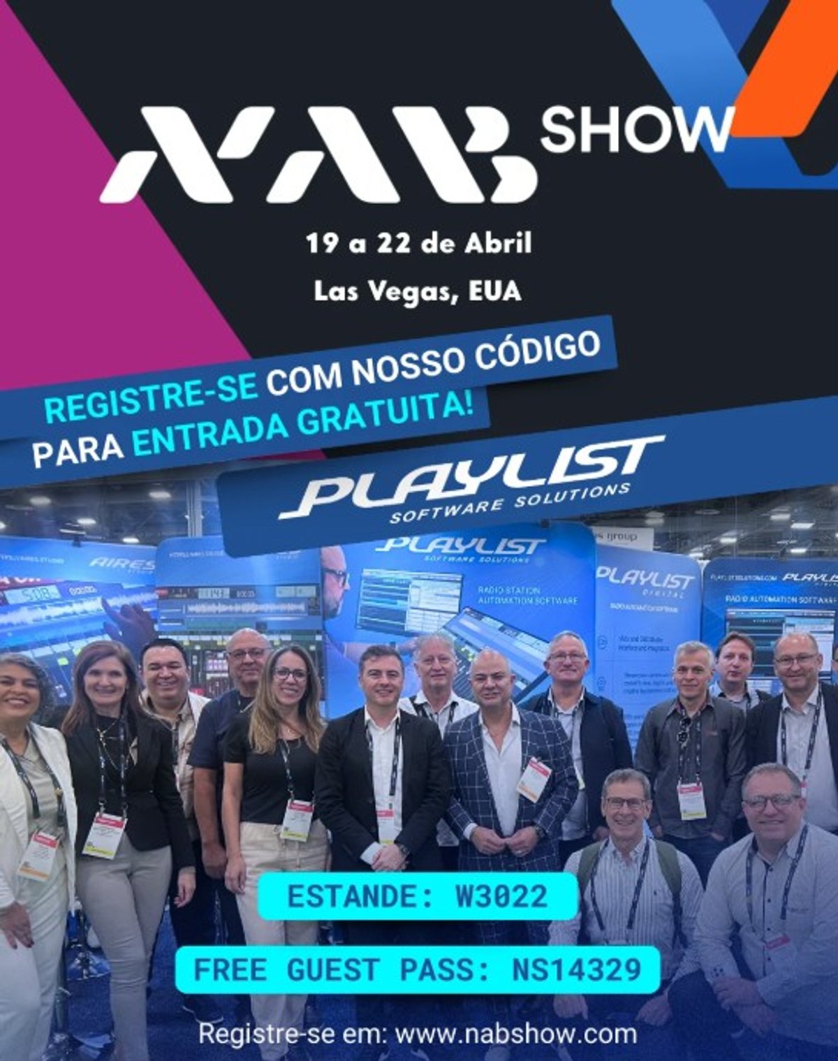 Playlist confirma participação no NAB Show 2026 e destaca soluções voltadas ao futuro do rádio