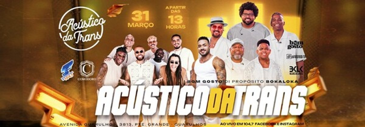 Transcontinental FM promove nova edição do Acústico da Trans com show do Grupo Bom Gosto