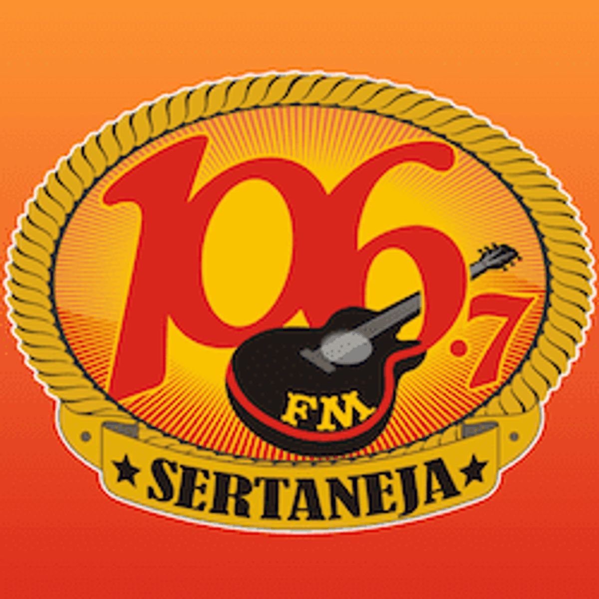 Logo 106 FM Sertaneja