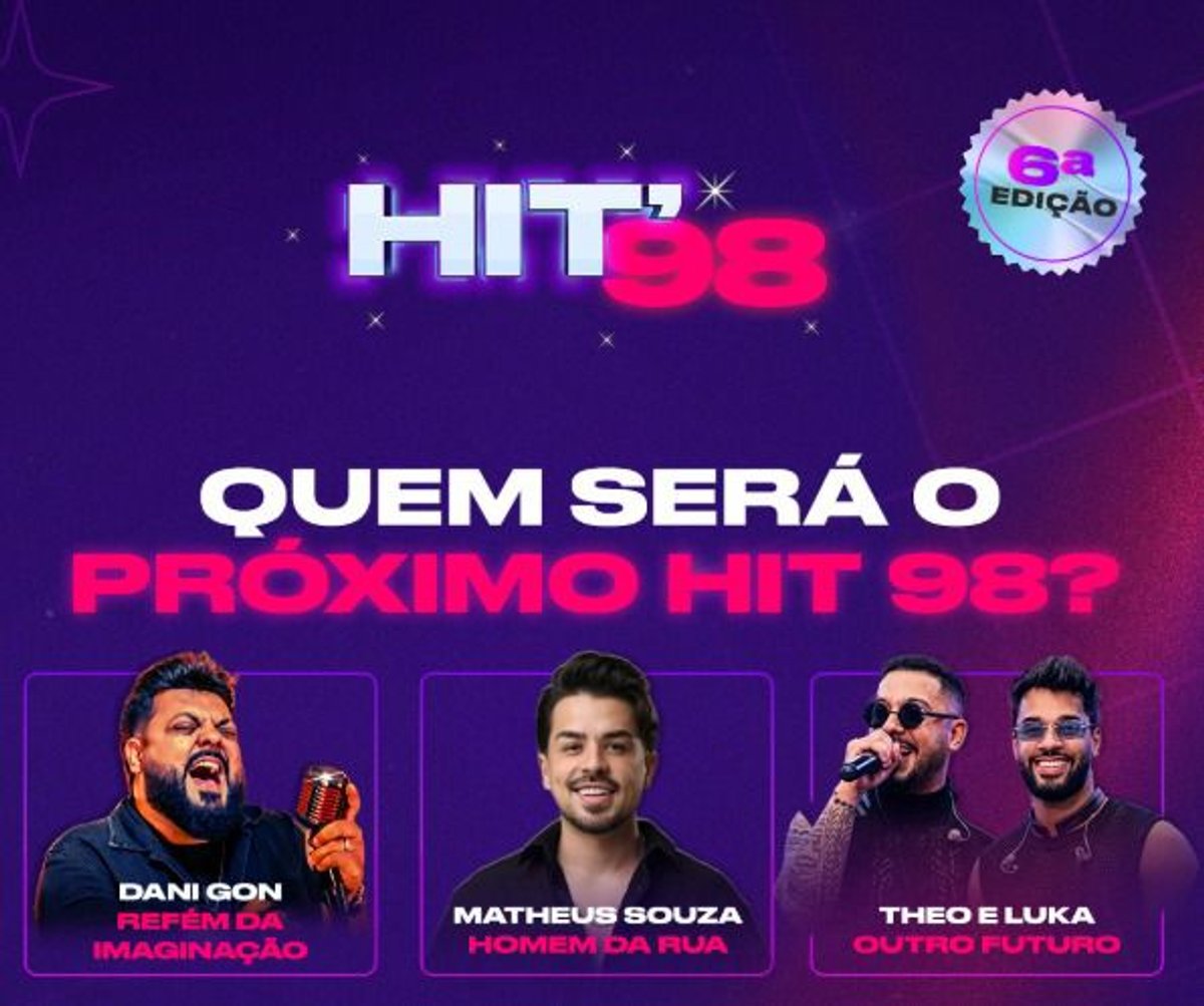 98 FM realiza a final do concurso Hit 98FM em Curitiba