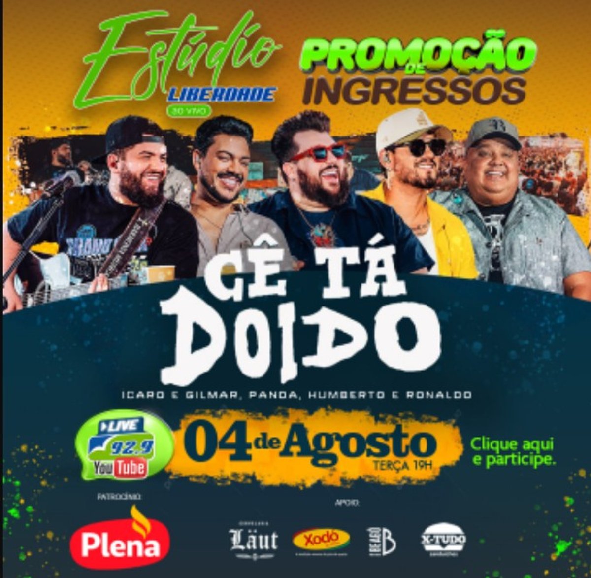 Liberdade FM promove ação especial e levará ouvintes para mais uma edição do Estúdio Ao Vivo Liberdade